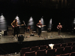 Medea — onstage band rehearsal, wide from the house